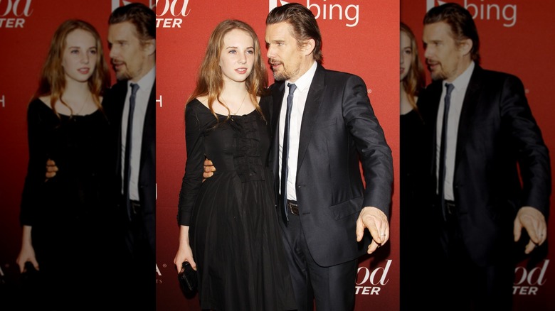 Maya and Ethan Hawke The Hollywood Reporter's Annual Nominees Night in February 2014
