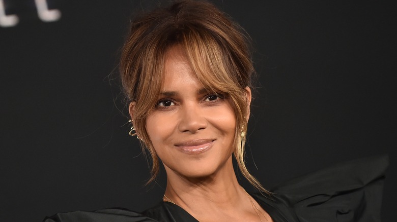 Halle Berry curtain bangs