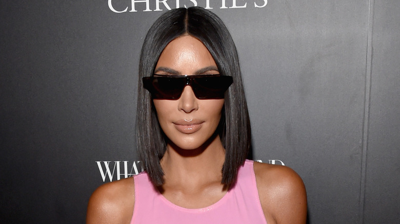 kim kardashian blunt bob haircut