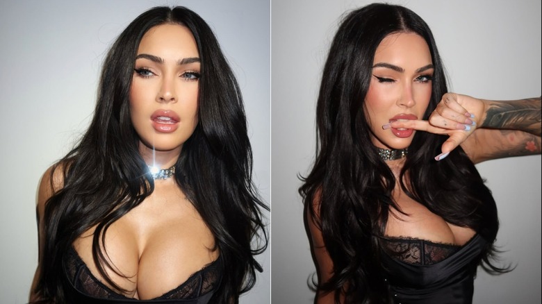 Megan Fox's lip filler and Botox injectables on full display
