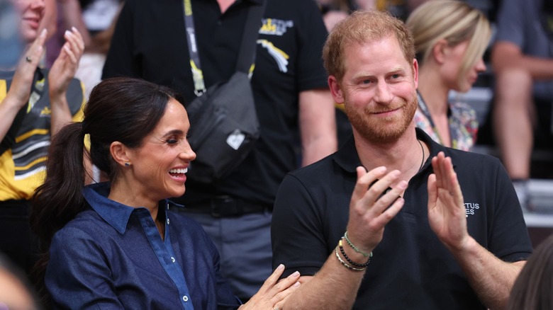 Meghan Markle with a ponytail