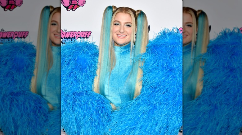 Meghan Trainor attends the 2020 Christian Cowan x Powerpuff Girls Runway Show