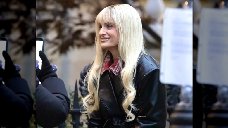 Meghan Trainor is seen on set on November 18, 2025 in New York, New York
