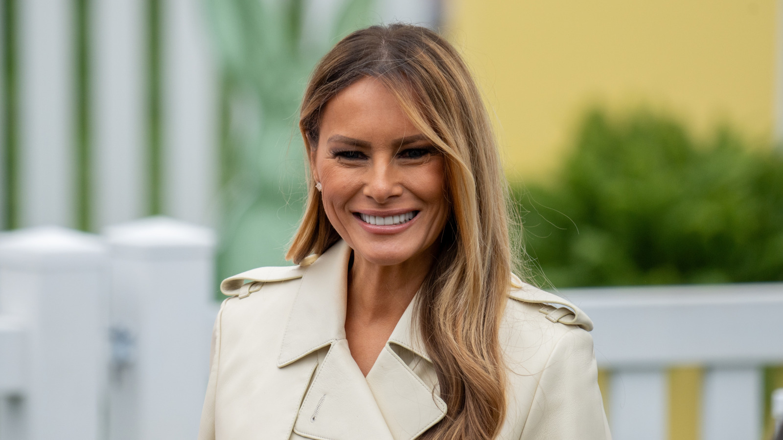 worst dressed first lady Melania Trump Outfits That Totally Missed The Mark In 2025 elope white dress