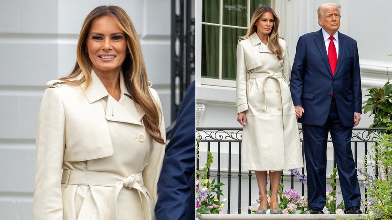 Melania Trump at the 2025 White House Easter event