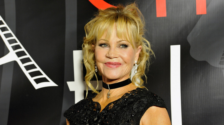 Melanie Griffith smiles on the red carpet in 2017