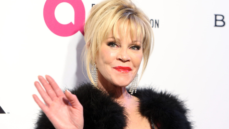 Melanie Griffith smiles on the red carpet in 2017
