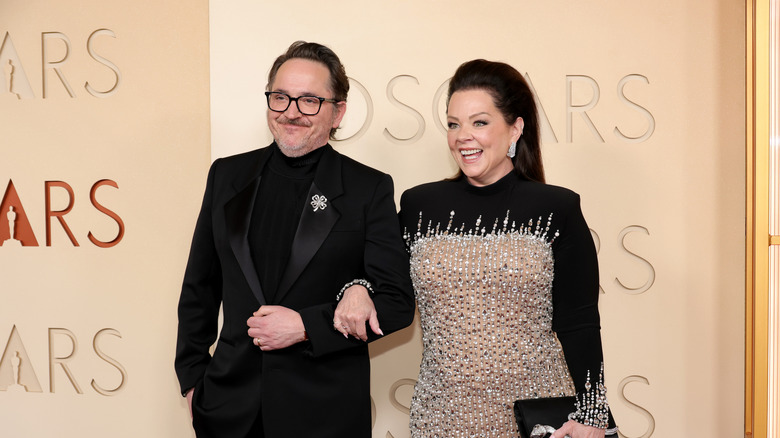 Ben Falcone and Melissa McCarthy attend the 98th Oscars