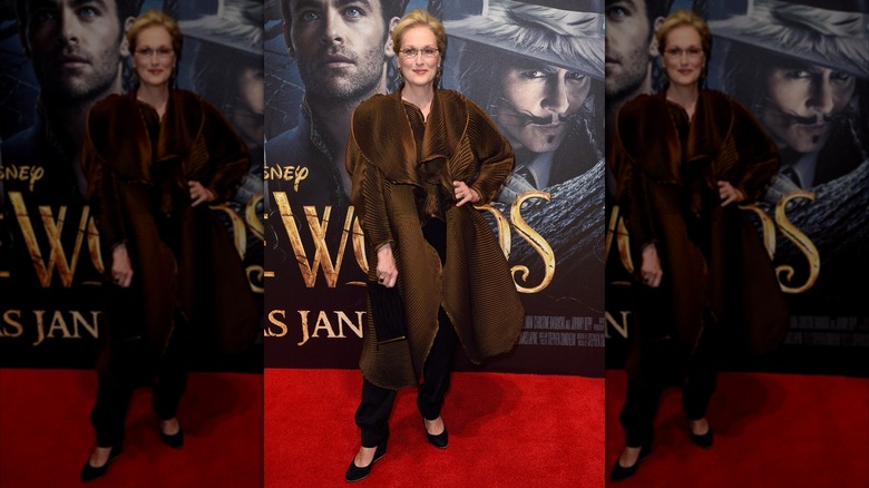 Meryl Streep attends the gala screening of "Into The Woods"  in london in 2015