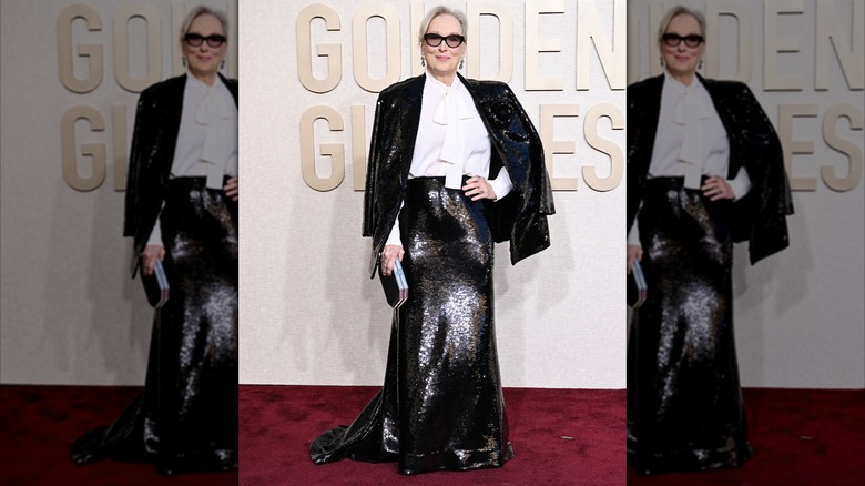 Meryl Streep attends the 81st Annual Golden Globe Awards january 2024