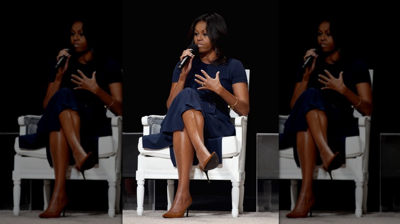 Michelle Obama joins Glamour "The Power Of An Educated Girl" panel in September 2015