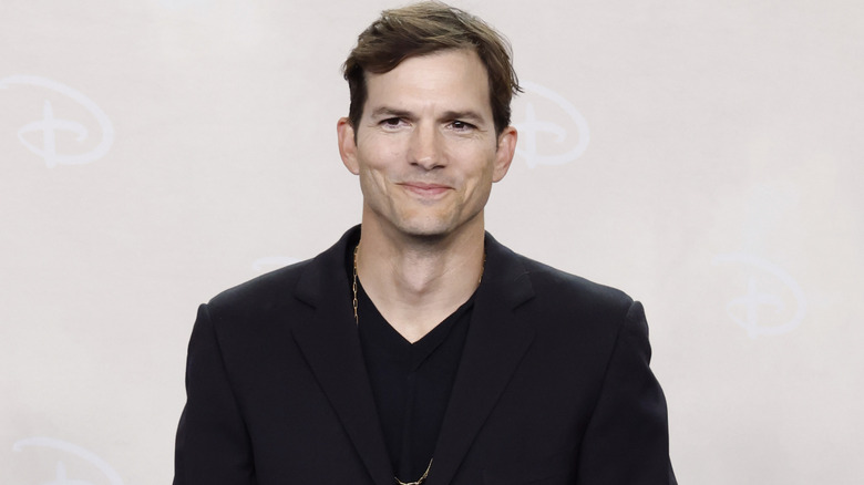 Ashton Kutcher attends the 2025 Disney Upfront at Javits Center on May 13, 2025