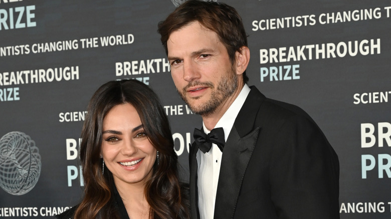 Ashton Kutcher and Mila Kunis at the 2023 Breakthrough Prize Ceremony for Science and Mathematics at the Academy Museum