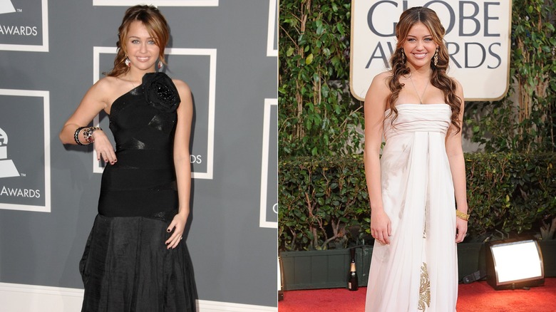 Miley Cyrus on the red carpet in 2009