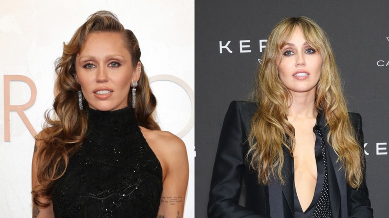 Miley Cyrus with long loose waves