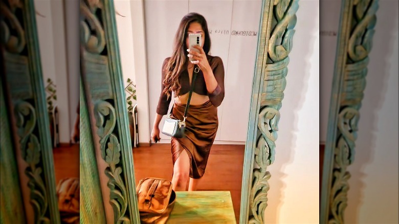 Brown monochrome outfit