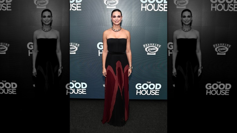 Morena Baccarin smiles on the red carpet in 2022