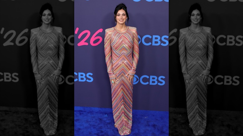 Morena Baccarin smiles on the red carpet in 2026
