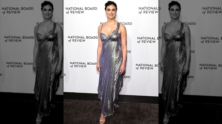 Morena Baccarin smiles on the red carpet in 2022