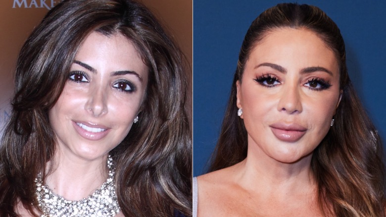 Larsa Pippen smiling on the red carpet in 2009 and posing on the red carpet in 2026, side by side photos