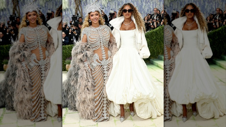 Beyoncé and Blue Ivy Carter attend the 2026 Met Gala celebrating "Costume Art" at the Metropolitan Museum of Art on May 04, 2026 in New York City