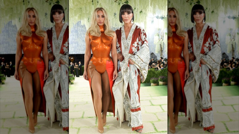 Kim Kardashian and Kris Jenner attend the 2026 Met Gala celebrating "Costume Art" at the Metropolitan Museum of Art on May 04, 2026