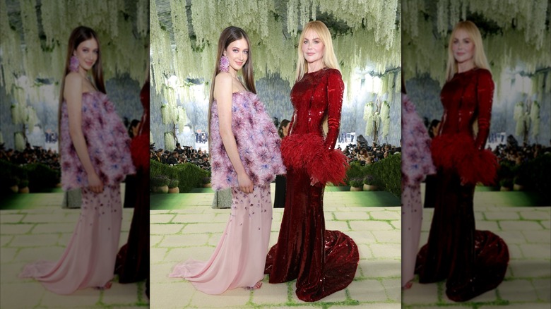 Sunday Rose and Nicole Kidman angling their bodies towards one another while smiling into the camera