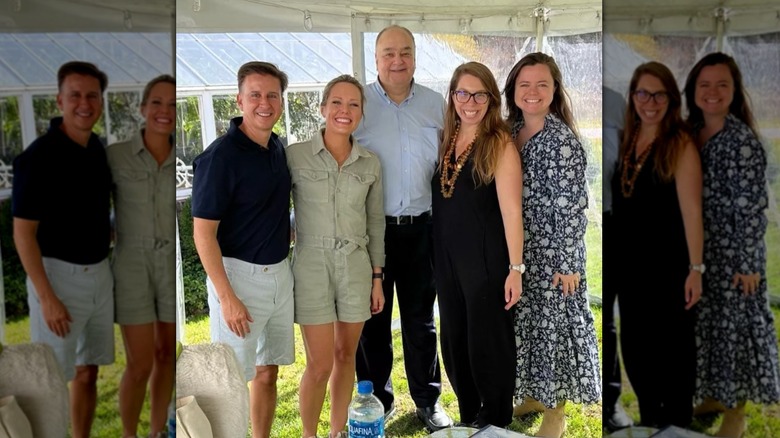 Dylan Dreyer posing outside with a group of people