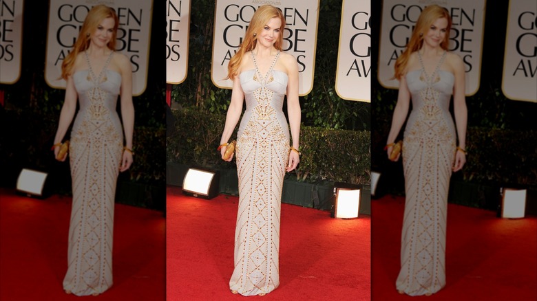 Nicole Kidman on the red carpet at the 2012 Golden Globe Awards