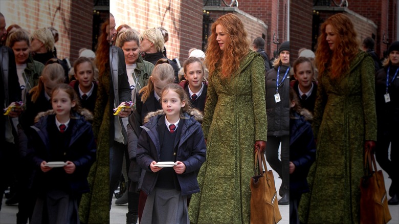 Sunday Rose Kidman-Urban with her mom and sister in 2019