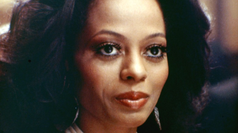 Diana Ross with spiky mascara
