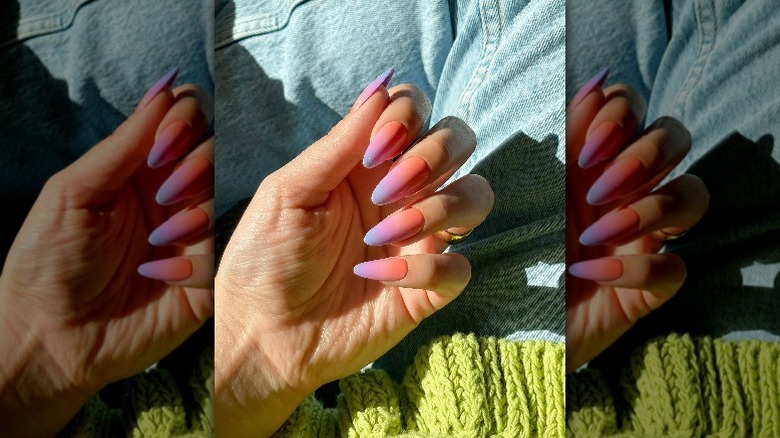 pastel ombre nails