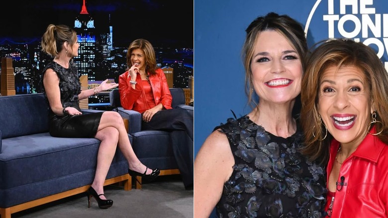Savannah Guthrie and Hoda Kotb on "The Tonight Show"