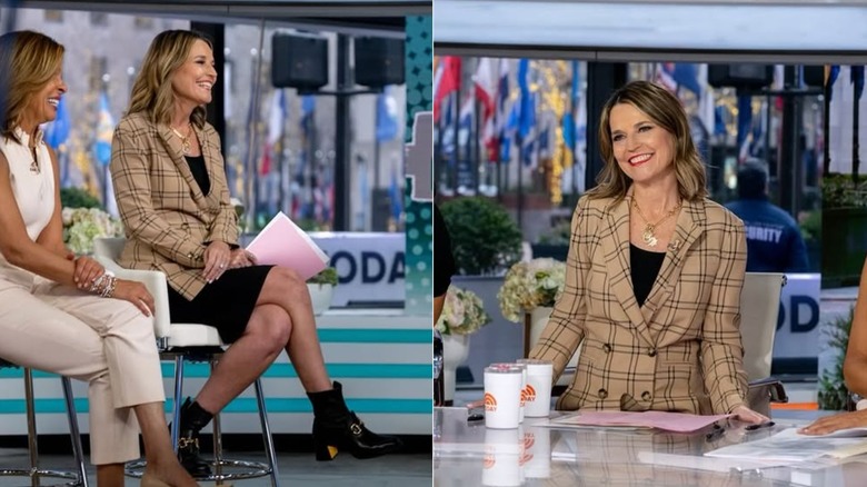 Savannah Guthrie on the "Today" show set