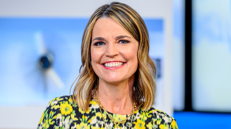 Savannah Guthrie smiling on set