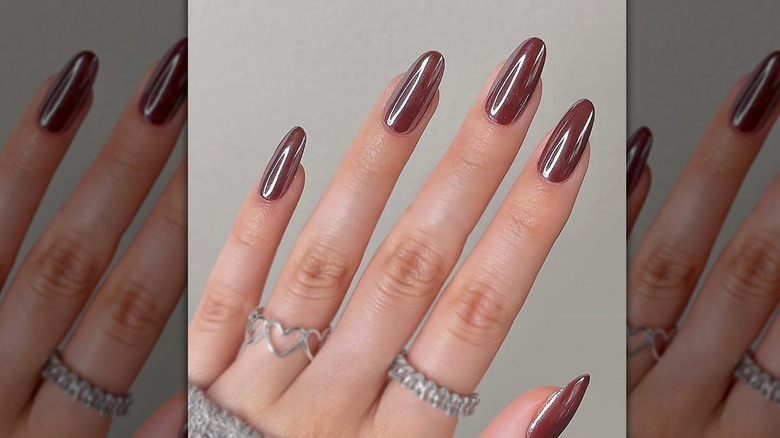chocolate-wine manicure