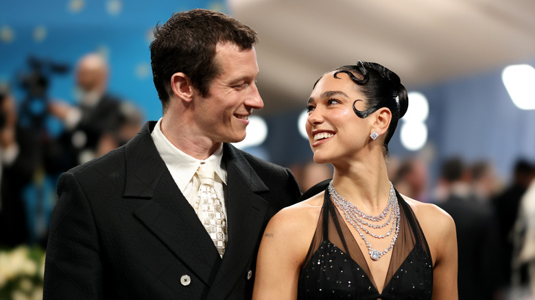Dua Lipa and Callum Turner