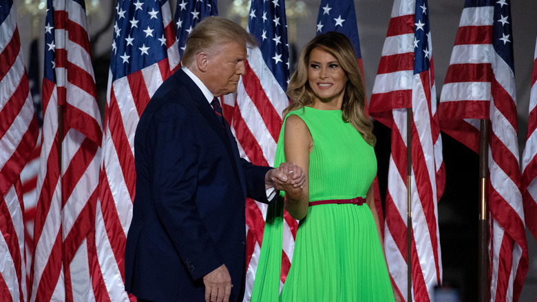 Melania and Donald Trump at the 2020 Republican National Convention