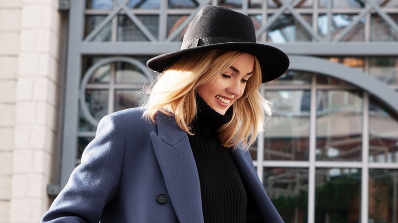 Woman in a hat