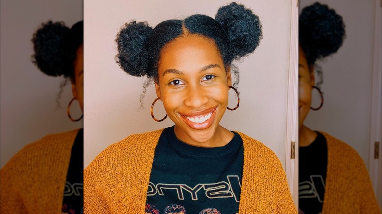 Woman with buns