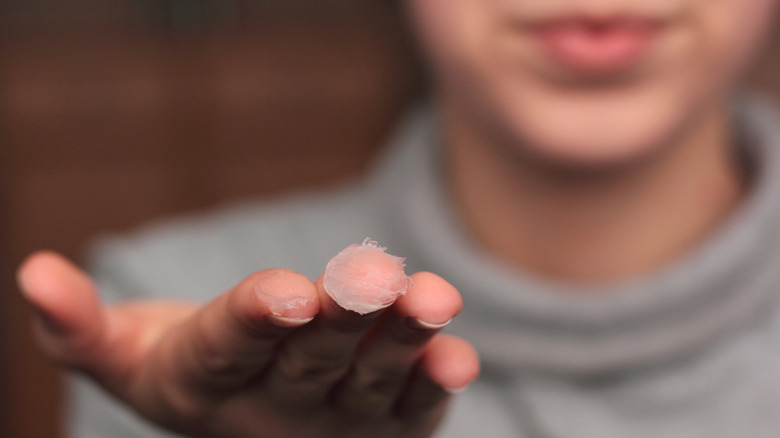 Petroleum jelly finger
