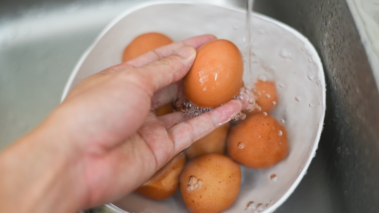 Eggs in a bowl