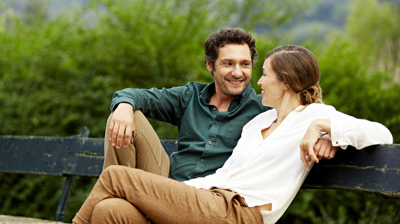 Couple on bench 