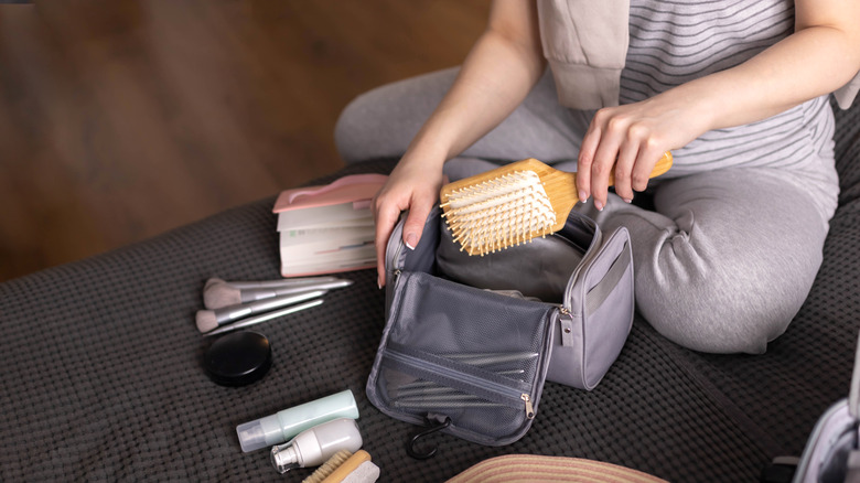 Packing beauty products