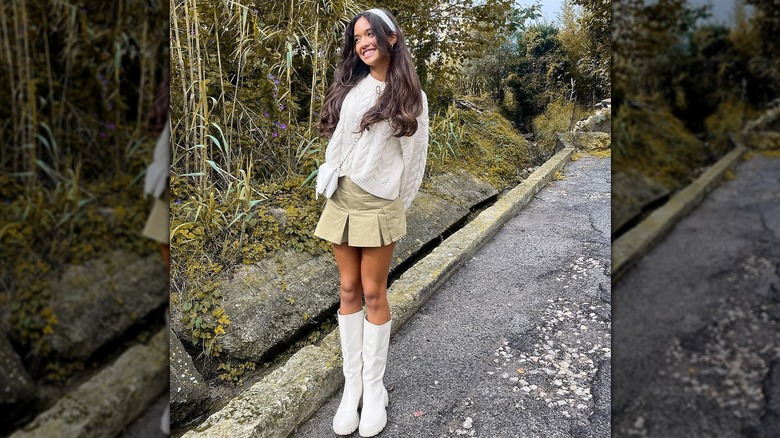 Sweater and skirt