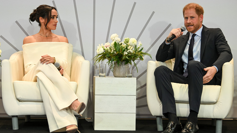 Prince Harry and Meghan Markle at an event 