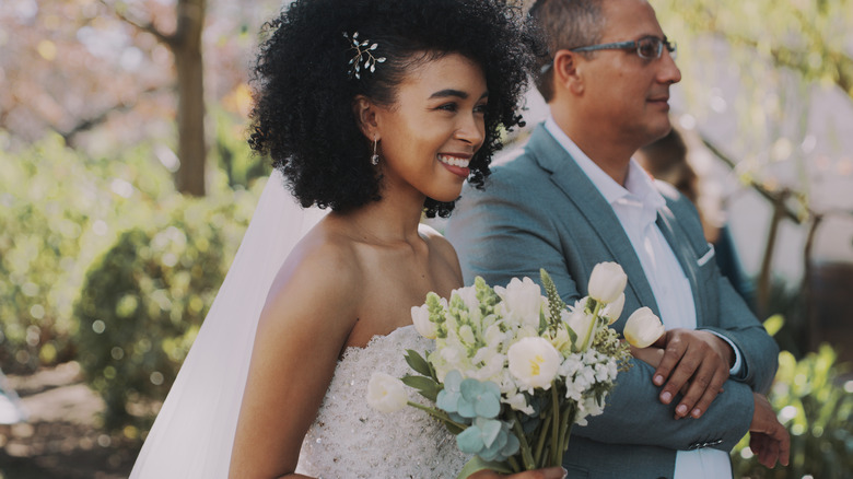 Bride with her dad