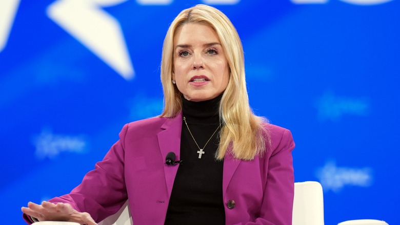 Pam Bondi on stage