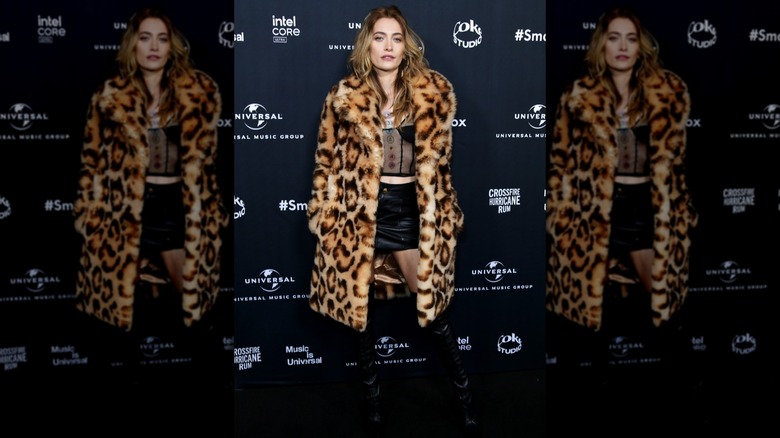 Paris Jackson poses for a portrait at the UMG Grammy Awards After Party for People Magazine on February 4, 2024 in Los Angeles, California