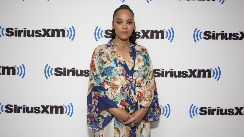 Bianca Lawson visiting SiriusXM Studio in 2022